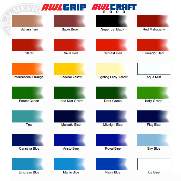 Imron Marine Paint Color Chart