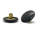 Bainbridge International DOT Button Snap Fasteners Button Matte Black Nickel 5mm Barrel