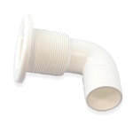 TH Marine 90 Degree Overflow Drain Tubes - Threaded Drains