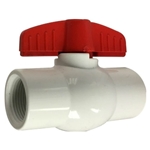 Midland Metal 940284 White PVC Ball Valve 1/2" | Blackburn Marine Valves & Marine Valve Accessories