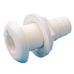 Sea-Dog 1-1/8" to 1-1/4" White Plastic  Hose Barb Thru Hull | Blackburn Marine Thru-Hulls