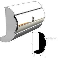 Taco Marine 2" x 1" Rigid Rub Rail