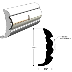 Taco Marine 1-5/8’’ X 5/8’’ Rigid Vinyl Rub Rail