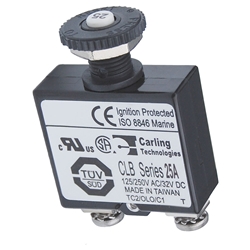 Blue Sea Systems Push Button Reset Only Screw Terminal Circuit Breakers | Blackburn Marine