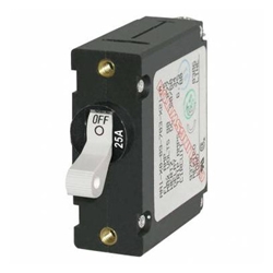 Blue Sea Systems A-Series White Toggle Circuit Breaker - Single Pole | Blackburn Marine Supply