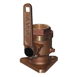 Groco BV-1000 Bronze Flanged 1" Seacock | Blackburn Marine Valves & Marine Valve Accessories