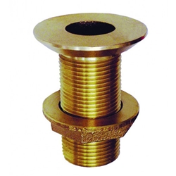 Groco FTH-1000-W Bronze 1" NPS/NPT Combo Flush Thru Hull | Blackburn Marine Thru Hulls