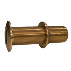 Groco THXL-1000-W Bronze 1" NPS/NPT Extra Long Thru Hull (w/Nut) | Blackburn Marine Thru Hulls